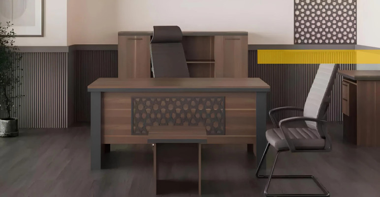 Arbeitszimmermöbel Bücherregal Schrank Schrebtische Kommoden Modern 4tlg