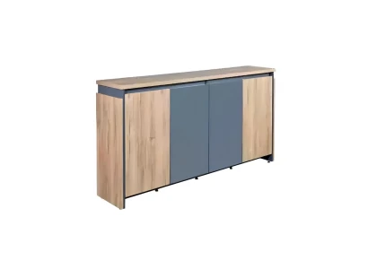 Hellbraunes Sideboard Büromöbel Große Konsole Schrank Designer Möbel