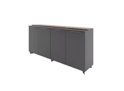 Sideboard Kommode Schrank Konsole Anrichte Büromöbel Büro Einrichtung Grau