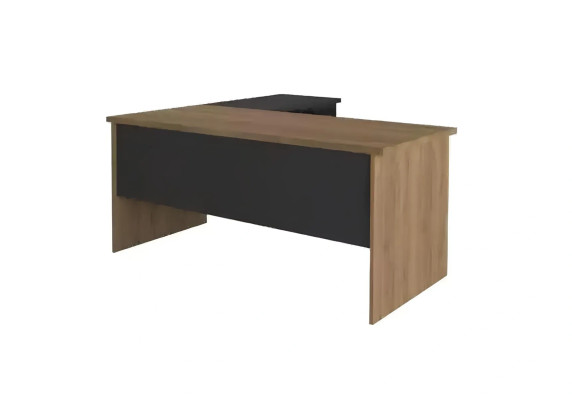 Arbeitszimmer Büro Eckschreibtisch Couchtisch Sideboard Modern Braun