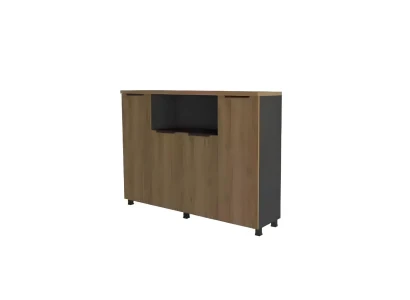 Sideboard Büromöbel Konsolenschrank Anrichte Holzmöbel Braun Modern Neu