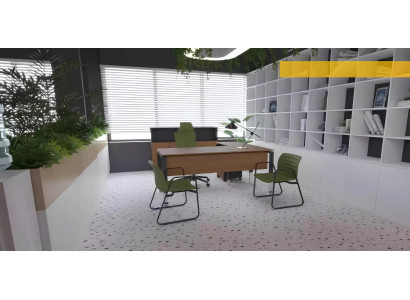 Moderner Büro Eckschreibtisch Arbeitszimmermöbel Schreibtisch Modern