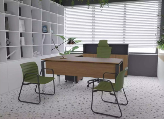 Moderner Büro Eckschreibtisch Arbeitszimmermöbel Schreibtisch Modern