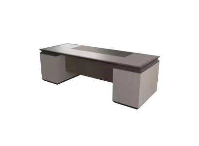 Massivholz Büroschreibtisch Luxus Office Möbel Eckschreibtische Braun