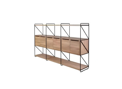 Arbeitszimmer Schrank Bücherregal Holz Büroschrank Regal Modern