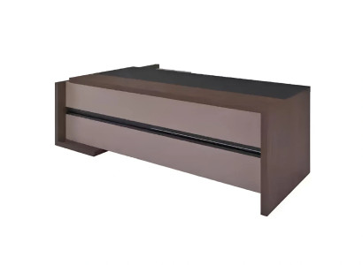 Arbeitszimmer Schreibtisch Couchtisch Sideboard Modern Holz Braun