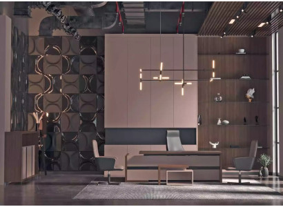 Luxus Schreibtisch Holz Tische Büro Tisch Braun Einrichtung Designer neu