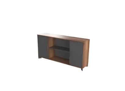 Eckschreibtisch Couchtisch Bücherregal Holz Buro Arbeitszimmer Braun
