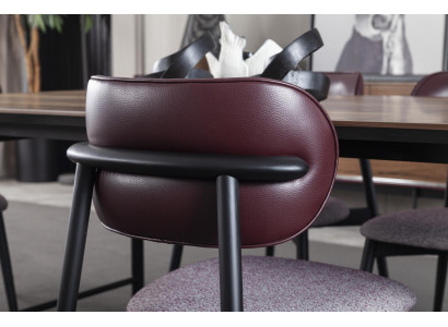 Luxus Polster Lehnstuhl Stühle Loft Designer Möbel Grau Küchen Lederstuhl