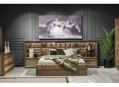 Schlafzimmer Set Komplett Kleiderschrank Schrank Nachttische Bett 5tlg.