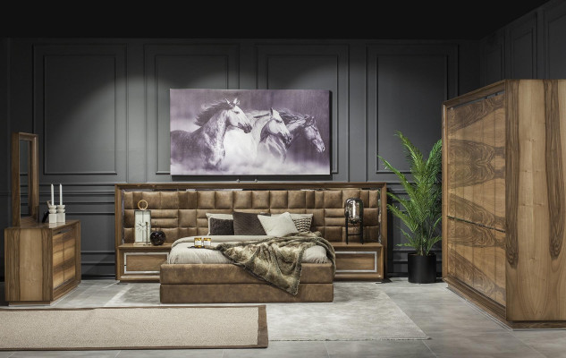 Luxus Möbel Bett 160x200 Schrank Betten Möbel Gepolsterte Hotel Einrichtung