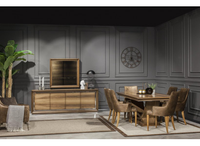 Anrichte + Spiegel in braun Mit Stauraum Einfache Handhabung Neu