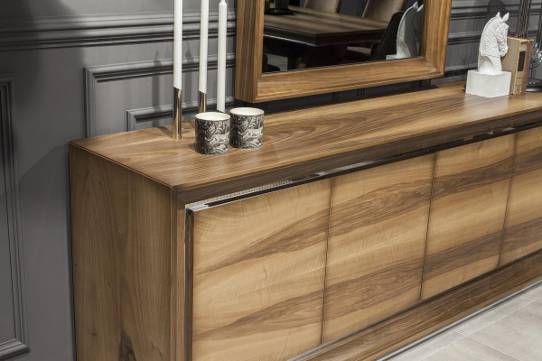 Luxus Esszimmer Garnitur Esstisch mit Stühlen Anrichte Tisch 7tlg. Essgruppe