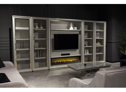 xxl wohnwand schrank wohnwände design möbel kamin feuerstelle schrankwände
