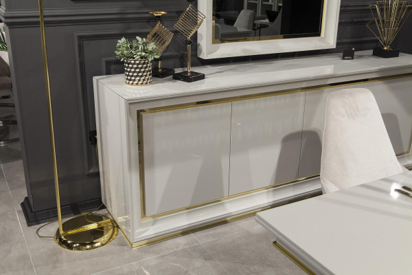 Kommode Schrank 218cm xxl Sideboard Konsolen Kommoden Schränke Möbel