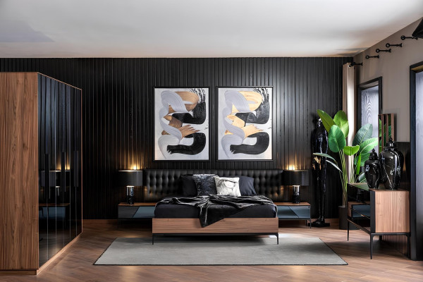 Luxus Schlafzimmer Set Möbel Komplettes Zimmer Schrank Bett Komplettzimmer