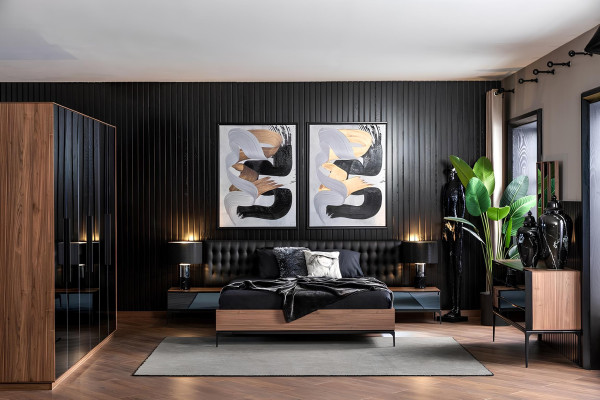 Luxus Schlafzimmer Set Möbel Komplettes Zimmer Schrank Bett Komplettzimmer