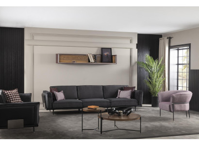 Sessel Wohnzimmer Luxus Relax Stühle Club Lounge Möbel Sofa Flieder