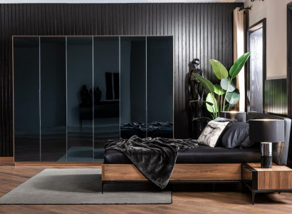 Kleiderschrank Schrank Möbel Schlafzimmer 265cm Kleiderschränke Holz