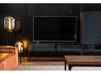 rtv Wohnwand mit Spiegel tv Fronten Schrank Schwarz Braune Schrank Wand