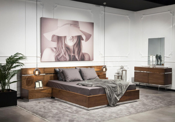 Schlafzimmer Sets Möbel Bett Nachttische Kommode Hotel Qualität 5tlg