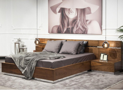 Schlafzimmer Sets Möbel Bett Nachttische Kommode Hotel Qualität 5tlg