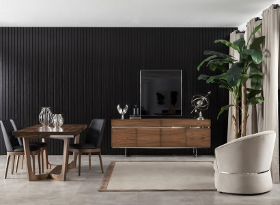 Esszimmer Garnitur Essgruppe Komplettes Set Anrichte Stühle Möbel 9tlg