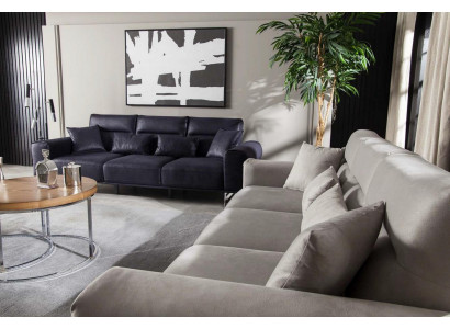 Gemütliche Wohnzimmer Couch 254cm Big Sofa Couchen Sofas Stoffsofa Textil