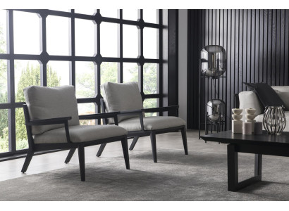 Set aus 4 Stück weißem Sofa Sessel Wohnzimmer mittelweicher Luxus Komplett