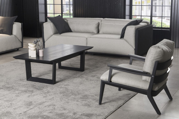 Luxus Sessel Couch Einsitzer Relax Stühle Schwarzer Rahmen Polster Stuhl