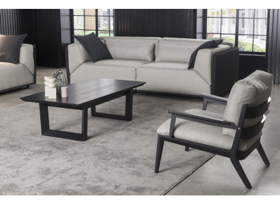 Luxus Sessel Couch Einsitzer Relax Stühle Schwarzer Rahmen Polster Stuhl