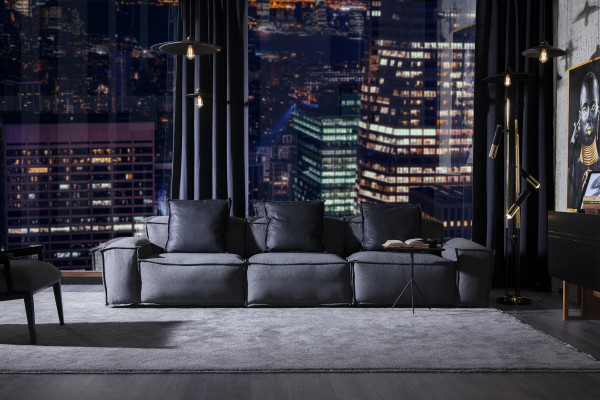 Gemütliche Couch Wohnzimmer 300cm Big Sofa Couchen Sofas Stoffsofa Textil