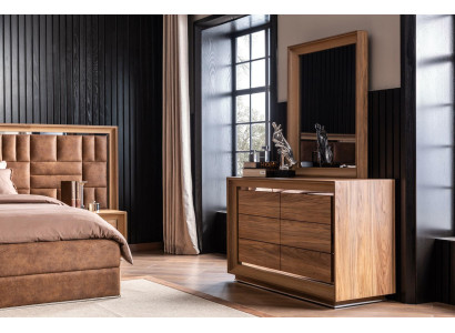 Schlafzimmer Set Komplett Kleiderschrank Nachttische Bett Schrank  5tlg.