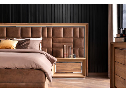 Schlafzimmer Set Kleiderschrank Bett 2x Nachttisch Komplettes Zimmer 4tlg.