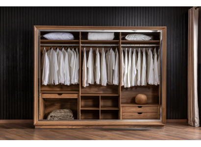 Kleiderschrank 6 türiger Schrank Schlafzimmer Möbel Kleiderschränke