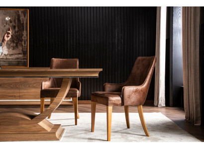 Luxus Lehnstuhl Polster Stühle Loft Designer Möbel Schwarz Küchen Lederstuhl