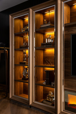 Luxus Wohnwand Anbei Wand Schrankwand Wohnwände mit Kamin Couchtisch