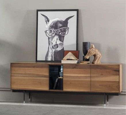 8-teiliges Küchenset mit Stühlen moderner Stil schwarze Farbe bequem neu