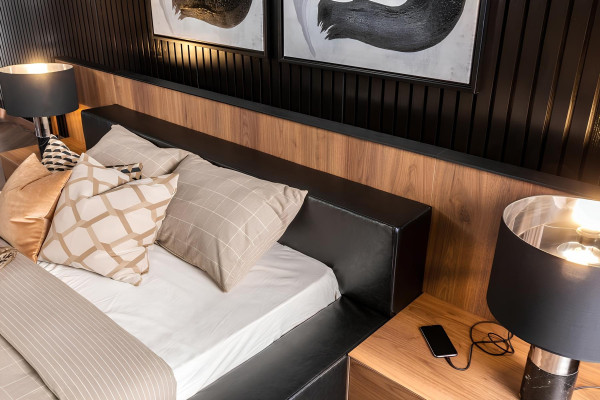 Schlafzimmer Sets Bett Nachttische Kommode Hotel Qualität Möbel 5tlg