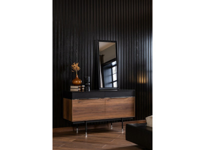 Kommode + Spiegel mit Stauraum 2tlg. inkls. Spiegel Sideboard Kommoden