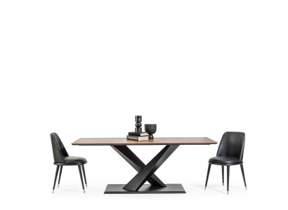 Luxus Lehnstuhl Schwarz Lederstuhl Polster Stühle Loft Designer Möbel Küchen