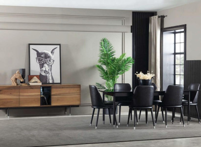 Praktische Kommode in Braun im modernen Stil mit Stauraum NEU