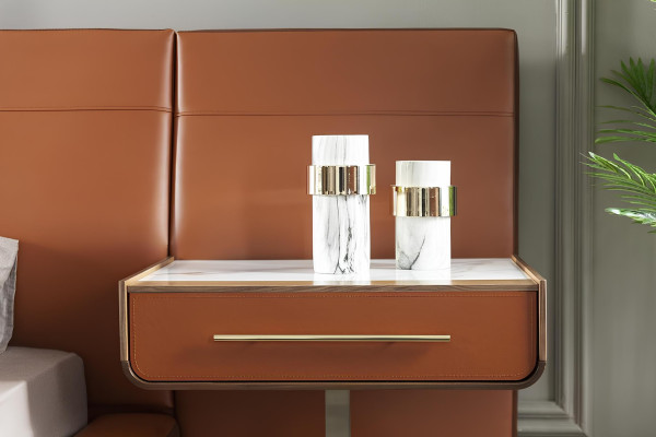 Schlafzimmer Komplett Set 5tlg. Möbel Bett Kleiderschrank Kommode Nachttische