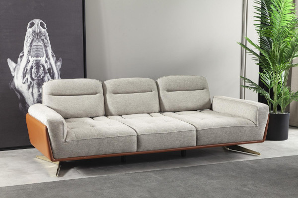 Gemütliche Couch Wohnzimmer 260cm Big Sofa Couchen Sofas Stoffsofa Textil