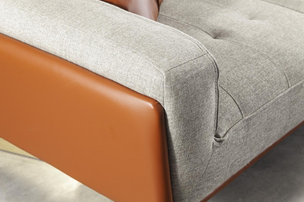 Gemütliche Couch Wohnzimmer 260cm Big Sofa Couchen Sofas Stoffsofa Textil