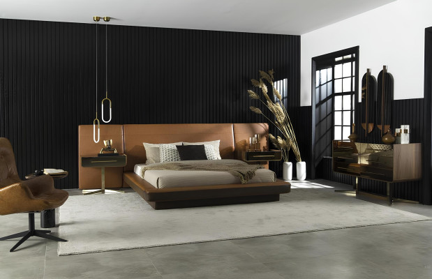 Luxus Schlafzimmer in Hotel Qualität Bett Kommode Kleiderschrank 6tlg. Set