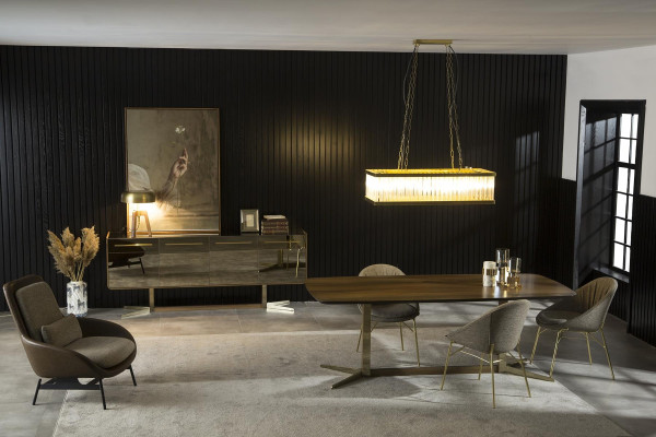 Esszimmer Tisch Essgarnitur Essgruppe 4x Stühle Stuhlgruppe Möbel Holz