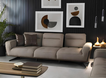 Design Wohnzimmer Set Stoff Sofa Couchgarnitur Sofagarnitur Set Möbel