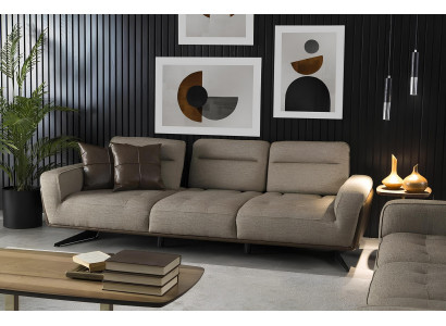 Gemütliche Couch 260cm Big Sofa Couchen Sofas Stoffsofa Textil Wohnzimmer