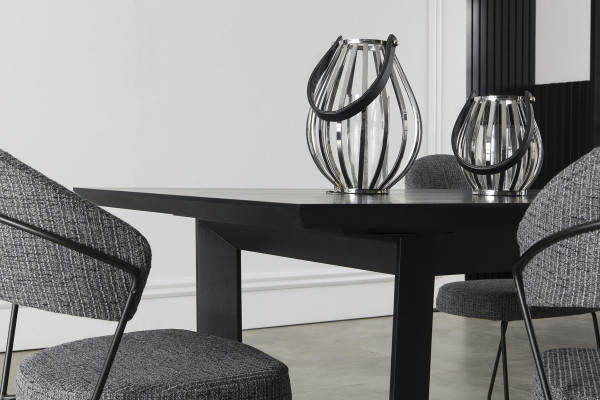 Esszimmer Tisch mit 4 Lehnstühlen Essgarnitur Essgruppe Möbel 5tlg. Set